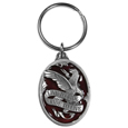 Live To Ride Motorcycle Metal Key Chain with Enameled Details